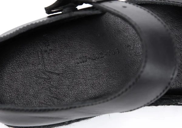 Yohji Yamamoto NOIR Strap Jute Sole Leather Shoes K-163068_015