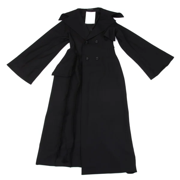 Yohji Yamamoto collections Cut Off Wool Gaba Wide Sleeve Long Coat K-163069_002