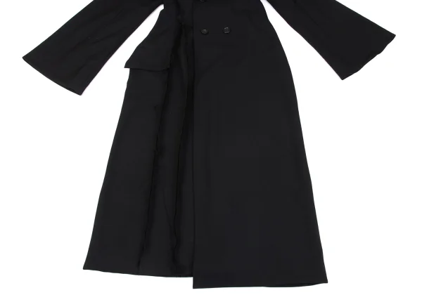 Yohji Yamamoto collections Cut Off Wool Gaba Wide Sleeve Long Coat K-163069_009