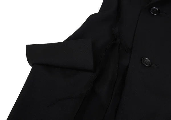 Yohji Yamamoto collections Cut Off Wool Gaba Wide Sleeve Long Coat K-163069_010