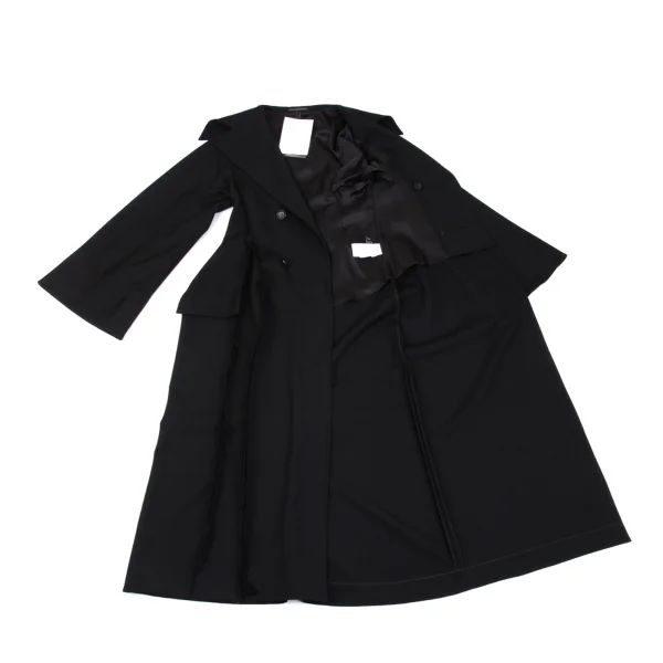 Yohji Yamamoto collections Cut Off Wool Gaba Wide Sleeve Long Coat K-163069_012