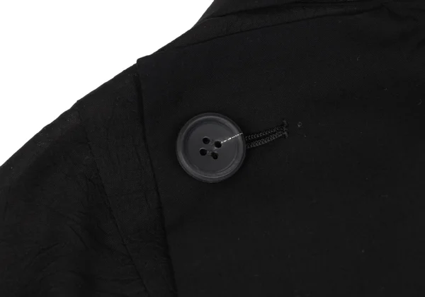 Yohji Yamamoto collections Balloon Sleeve Asymmetrical Wrap Jacket K-163070_015