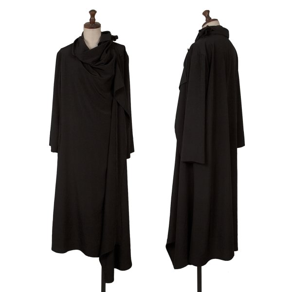 Yohji Yamamoto FEMME Draped Neck Wrap Dress Size 1(K-163071) | eBay