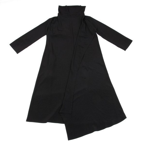 Yohji Yamamoto FEMME Draped Neck Wrap Dress Size 1(K-163071) | eBay