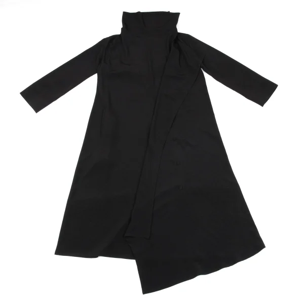 Yohji Yamamoto FEMME Draped Neck Wrap Dress K-163071_002