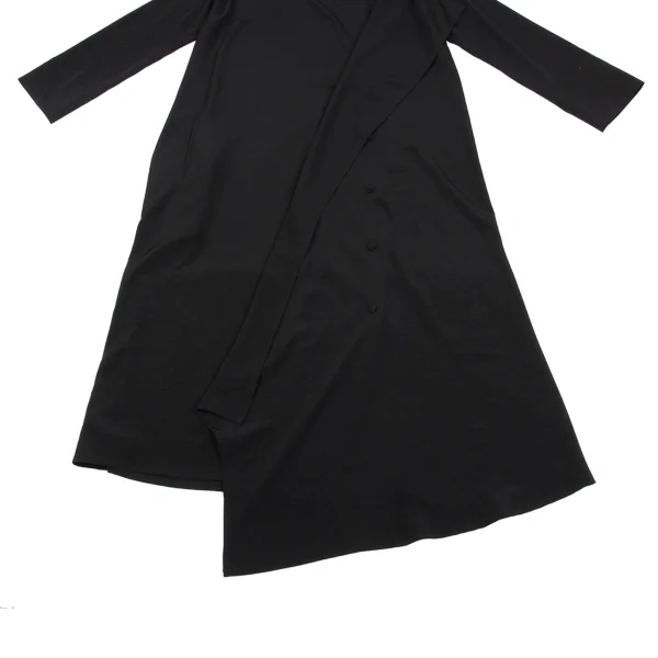 Yohji Yamamoto FEMME Draped Neck Wrap Dress K-163071_009