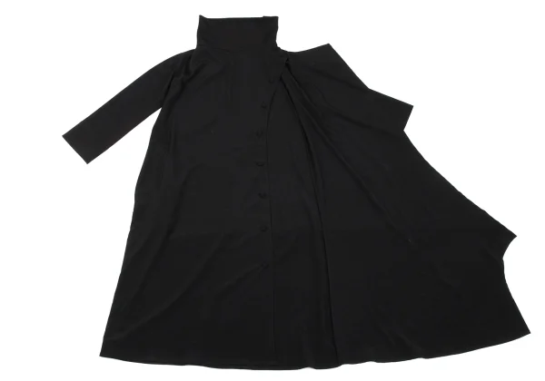 Yohji Yamamoto FEMME Draped Neck Wrap Dress K-163071_012