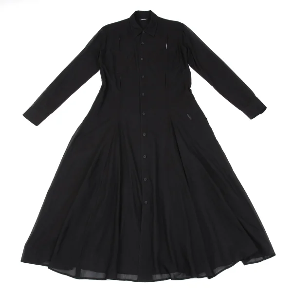 LIMI feu Silk Blend See Through Shirt Dress K-163074_002