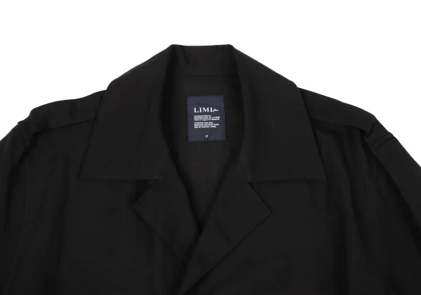 LIMI feu Linen Blend Shot Sleeve Shirt Coat K-163075_004
