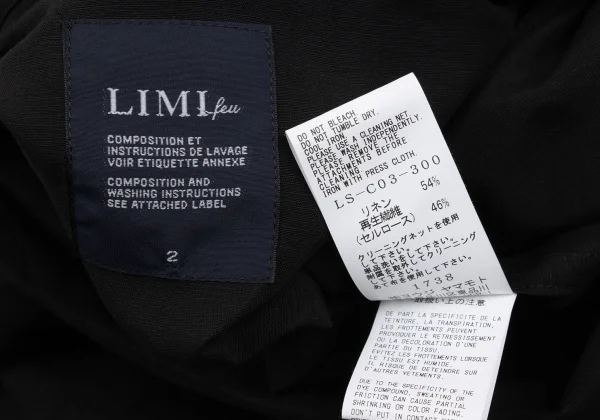 LIMI feu Linen Blend Shot Sleeve Shirt Coat K-163075_019