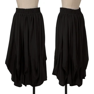 LIMI feu Crepe de chine 3D Panel Skirt