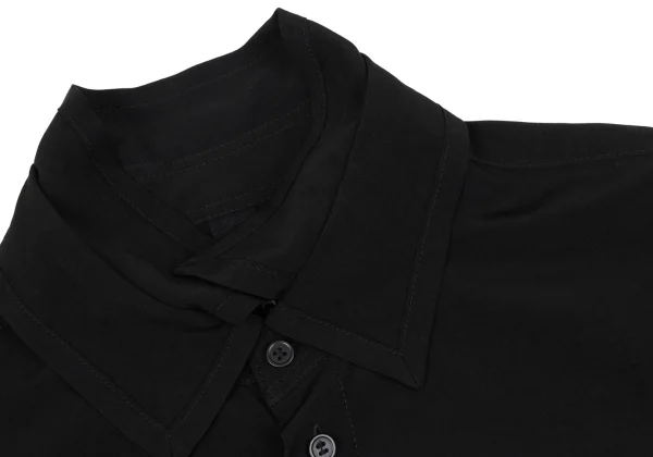 Ground Y Crepe de chine Double Collar Back Long Shirt K-163080_004
