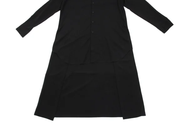 Ground Y Crepe de chine Double Collar Back Long Shirt K-163080_009