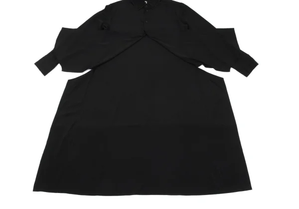Ground Y Crepe de chine Double Collar Back Long Shirt K-163080_010