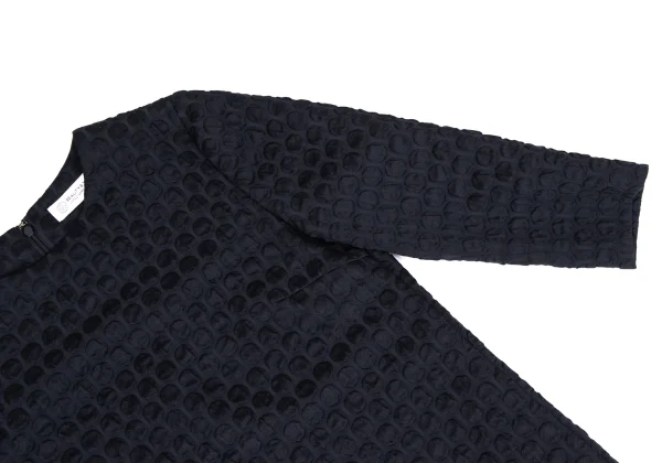 BEAUTY & YOUTH TUNITED ARROWS Dot Jacquard 3/4 Sleeve Dress K-163081_004