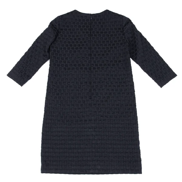 BEAUTY & YOUTH TUNITED ARROWS Dot Jacquard 3/4 Sleeve Dress K-163081_009