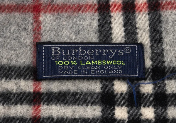 Burberrys' Wool Check Fringe Scarf K-163082_005
