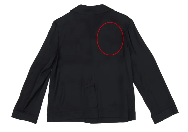 JIL SANDER NAVY Rayon Blend Patch Pocket Stretch Jacket K-163086_016