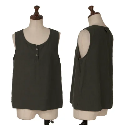 MARGARET HOWELL Linen Sleeveless Top