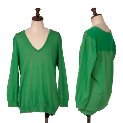 JOSEPH Cotton Back Switching Knit Sweater