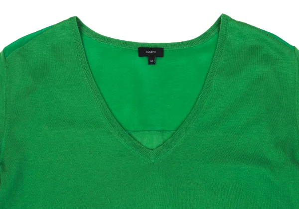 JOSEPH Cotton Back Switching Knit Sweater K-163091_003