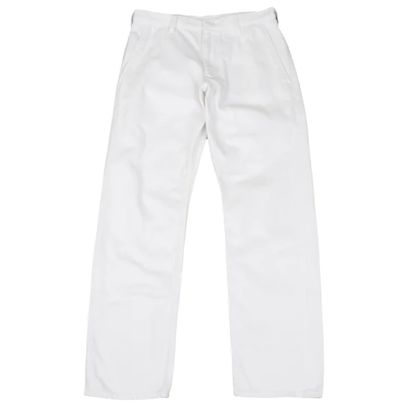 BLACK COMME des GARCONS Cotton Twill Pants White XS K-163095_001