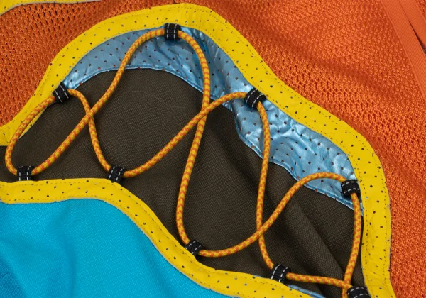 ISSEY MIYAKE Leather Taping Bungee Cord Technical Jacket K-163096_010