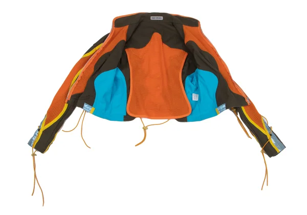 ISSEY MIYAKE Leather Taping Bungee Cord Technical Jacket K-163096_012