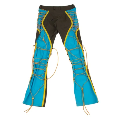 ISSEY MIYAKE Leather Taping Bungee Cord Pants