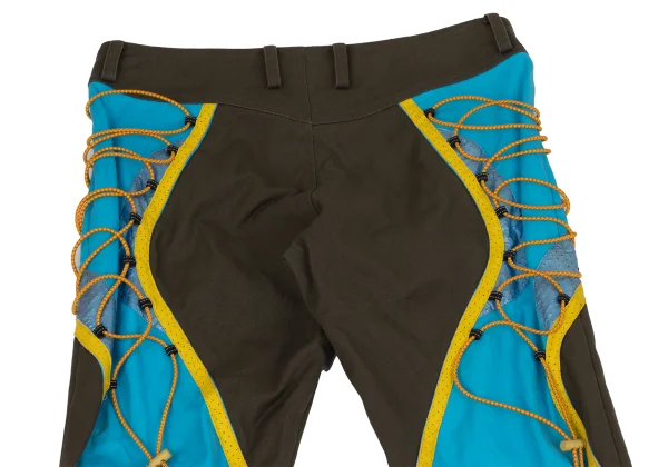 ISSEY MIYAKE Leather Taping Bungee Cord Pants K-163097_002