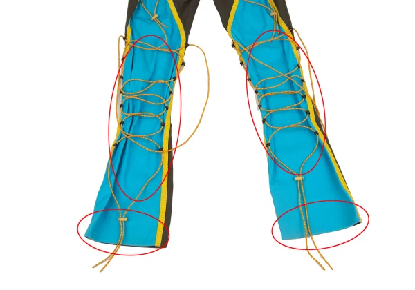 ISSEY MIYAKE Leather Taping Bungee Cord Pants K-163097_004