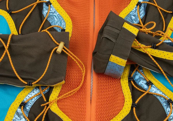 ISSEY MIYAKE Leather Taping Bungee Cord Technical Jacket & Pants K-163098_006