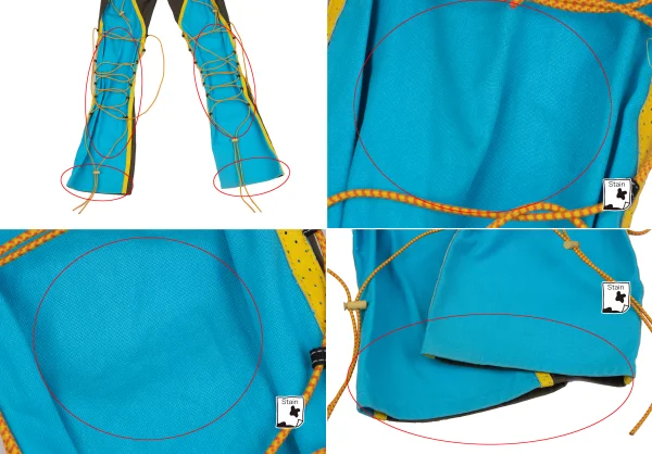 ISSEY MIYAKE Leather Taping Bungee Cord Technical Jacket & Pants K-163098_014