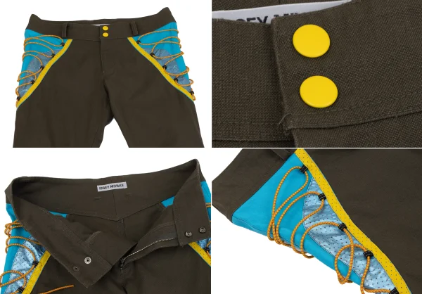 ISSEY MIYAKE Leather Taping Bungee Cord Technical Jacket & Pants K-163098_016