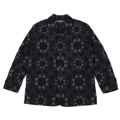 ISSEY MIYAKE MEN A-POC INSIDE Geometric Jacquard Woven Jacket