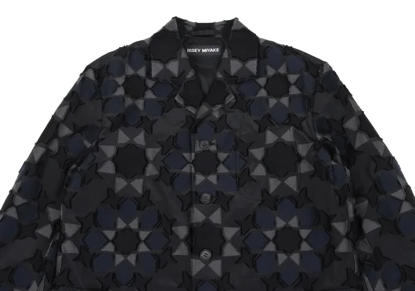 ISSEY MIYAKE MEN A-POC INSIDE Geometric Jacquard Woven Jacket K-163099_002