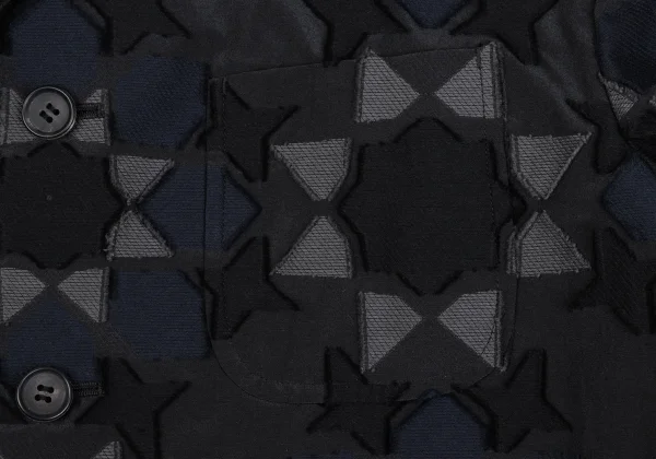 ISSEY MIYAKE MEN A-POC INSIDE Geometric Jacquard Woven Jacket K-163099_005