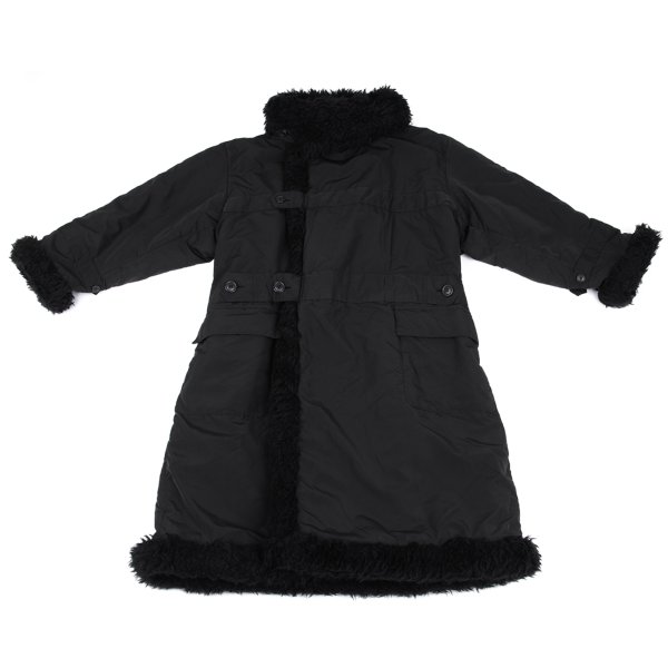 ISSEY MIYAKE MEN Fur Trim Padding Long Coat Size M(K-163100) | eBay