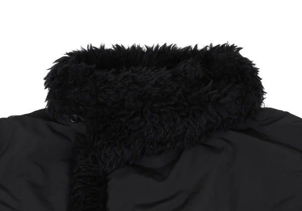 ISSEY MIYAKE MEN Fur Trim Padding Long Coat K-163100_003