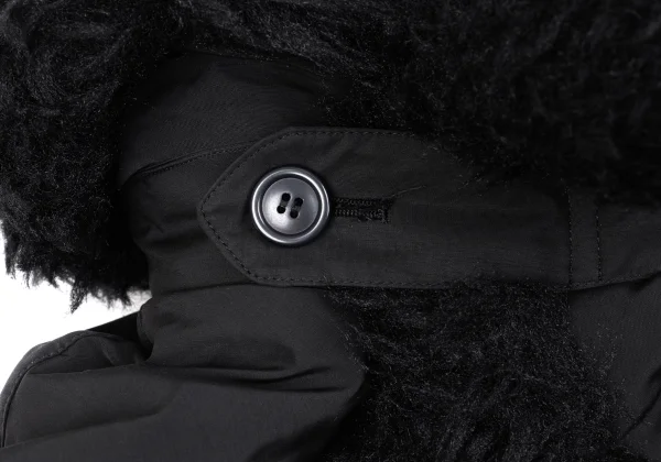 ISSEY MIYAKE MEN Fur Trim Padding Long Coat K-163100_004