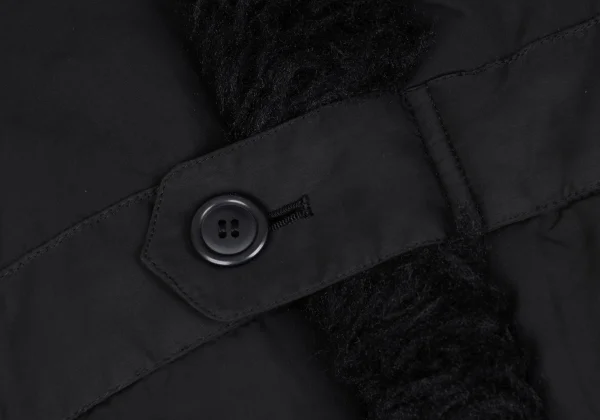ISSEY MIYAKE MEN Fur Trim Padding Long Coat K-163100_005