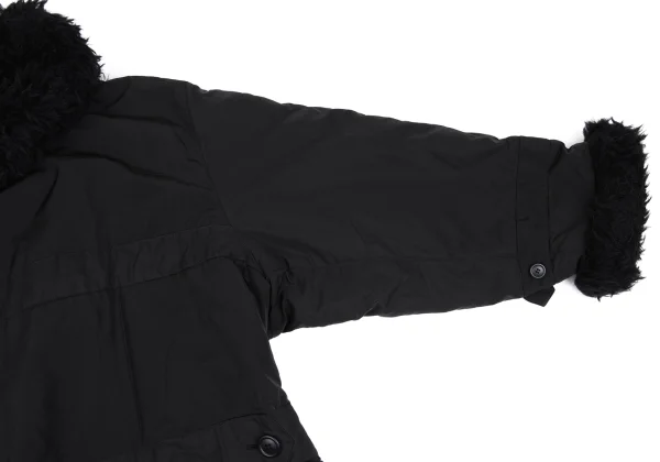 ISSEY MIYAKE MEN Fur Trim Padding Long Coat K-163100_006