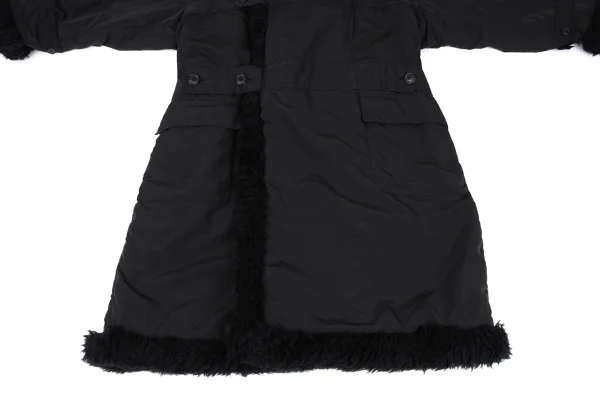 ISSEY MIYAKE MEN Fur Trim Padding Long Coat K-163100_008