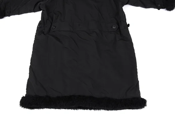 ISSEY MIYAKE MEN Fur Trim Padding Long Coat K-163100_016