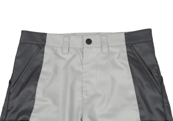 ISSEY MIYAKE MEN Poly Side Switching Shiny Tapered Pants K-163102_003