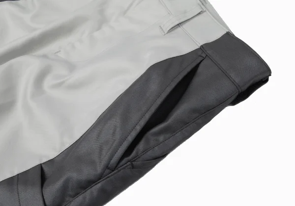 ISSEY MIYAKE MEN Poly Side Switching Shiny Tapered Pants K-163102_005