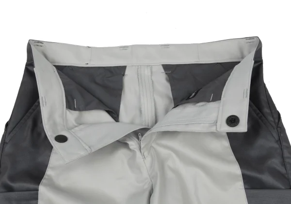 ISSEY MIYAKE MEN Poly Side Switching Shiny Tapered Pants K-163102_007