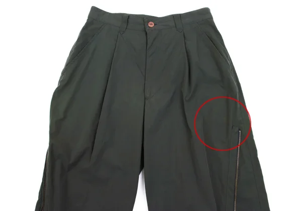 ISSEY MIYAKE MEN Poly Blend Zip Design Pants K-163103_002
