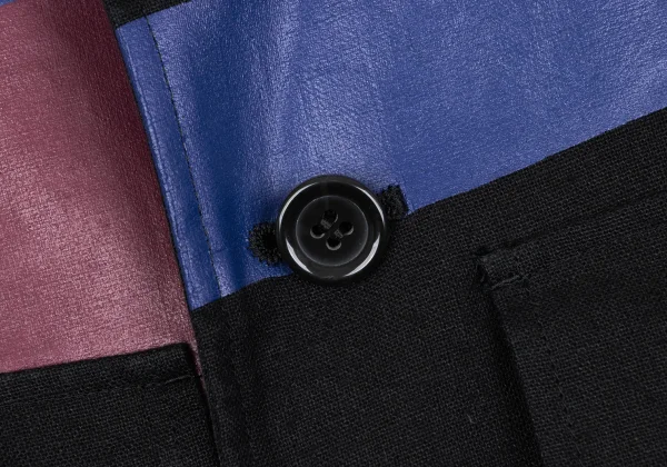 MASAKI MATSUSHIMA Line Printed Linen Jacket K-163104_004