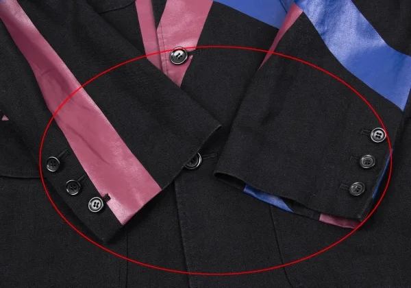 MASAKI MATSUSHIMA Line Printed Linen Jacket K-163104_008